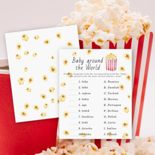 Popcorn Babydusche - Baby rund um das Weltspiel