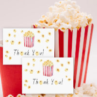 Popcorn Babydusche Danke Karte