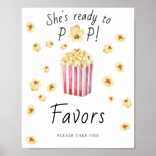 Popcorn-Babydusche - Lieblings-Poster Poster (Vorne)