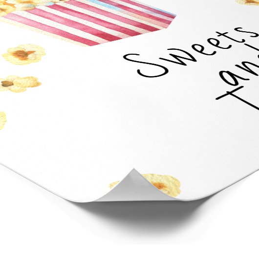 Popcorn Babydusche - Süßigkeiten und Leckereien Poster (Ecke)