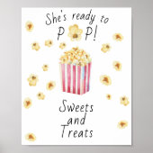 Popcorn Babydusche - Süßigkeiten und Leckereien Poster (Vorne)
