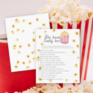 Popcorn Babydusche Wer Papa kennt das beste Spiel