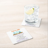 Popcorn Balls Rezept Rechteckiger Pappuntersetzer (Vor Ort)