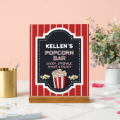 Popcorn-Bar - Acryltabellenzeichen für Party Acrylschild (Hochzeit)