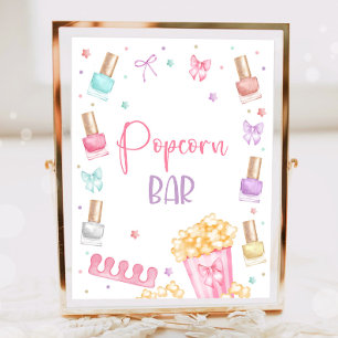 Popcorn-Bar Mani-Pedi-Party Maniküre Pediküre Mädc Poster