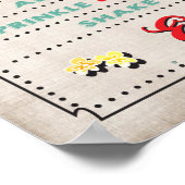 Popcorn-Bar-Menü Party-Schild Poster (Ecke)