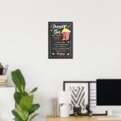 Popcorn-Bar-Schild Poster (Heimbüro)