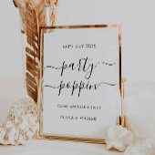 Popcorn Bar Sign | Moderne Hochzeitsdrucktechnik Sockelschild