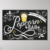 Popcorn Bar Sign Poster (Vorne)