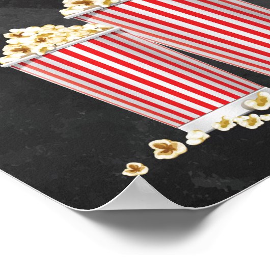 Popcorn Bar Sign Poster (Ecke)
