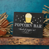 Popcorn Bar Sign Table Easel Fotoplatte (Seite)