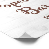 POPCORN BAR Sonnenblumendusche oder Party-Zeichen Poster (Ecke)