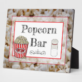 Popcorn Bar Wedding oder Baby Shower Sign Plaque Fotoplatte (Seite)