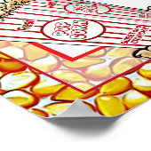 Popcorn Bar Wedding oder Baby Shower Sign Poster (Ecke)