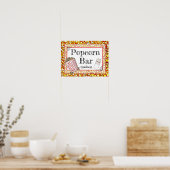 Popcorn Bar Wedding oder Baby Shower Sign Poster (Küche)