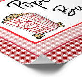 Popcorn Bar Wedding oder Baby Shower Sign Poster (Ecke)