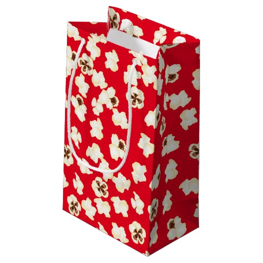 Popcorn Birthday Party Movie Theater Kleine Geschenktüte (Rückseite Schrägansicht)