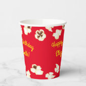 Popcorn Birthday Party Movie Theater Pappbecher (Links)