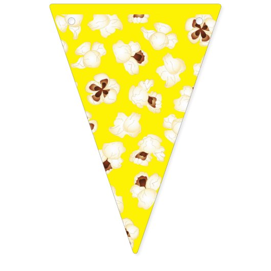 Popcorn Birthday Party Movie Theater Wimpelkette (Dritte Fahne)