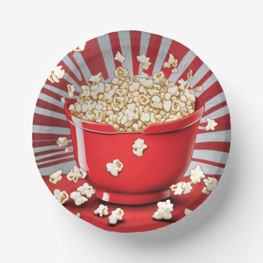 Popcorn Bowl explodieren Pappteller (Vorderseite)