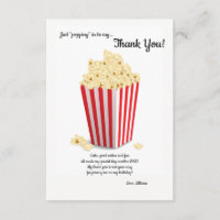 Popcorn-Box Vielen Dank Hinweis