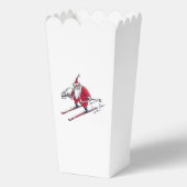 Popcorn-Boxen für Santa Skiing Geschenkschachtel (Vorderseite)