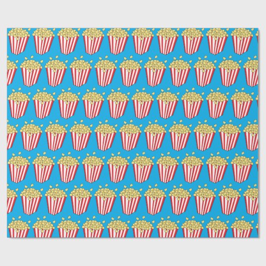 Popcorn Buckets Spaß Film Lover Geschenkpapier (Flach)