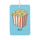 Popcorn-Cartoon-Abbildung Autolufterfrischer (Vorderseite)