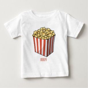 Popcorn-Cartoon-Abbildung Baby T-shirt