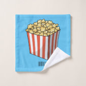 Popcorn-Cartoon-Abbildung Badhandtuch Set (Waschlappen)