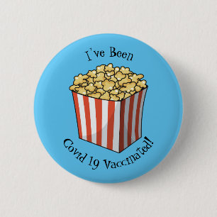 Popcorn-Cartoon-Abbildung Button