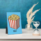 Popcorn-Cartoon-Abbildung Fotoplatte (Seite)
