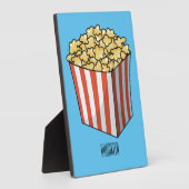Popcorn-Cartoon-Abbildung Fotoplatte (Seite)