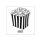 Popcorn-Cartoon-Abbildung Gummistempel (Prägung)