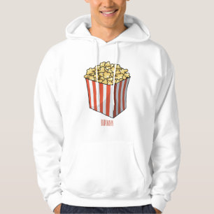 Popcorn-Cartoon-Abbildung Hoodie