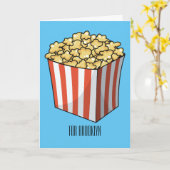 Popcorn-Cartoon-Abbildung Karte (Gelbe Blume)