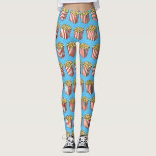 Popcorn-Cartoon-Abbildung Leggings