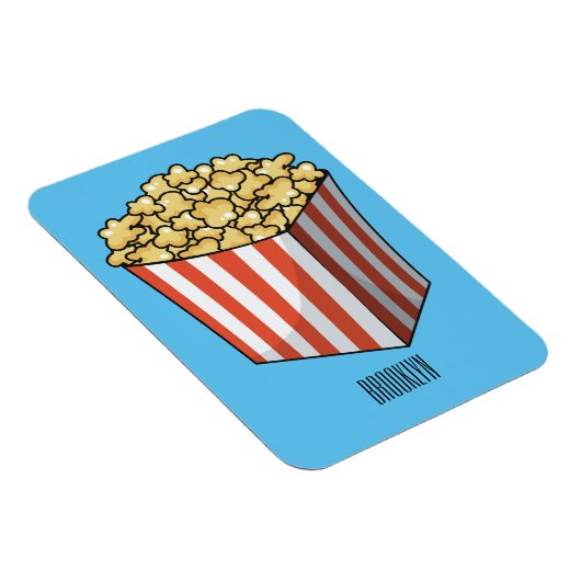 Popcorn-Cartoon-Abbildung Magnet (Rechte Seite)