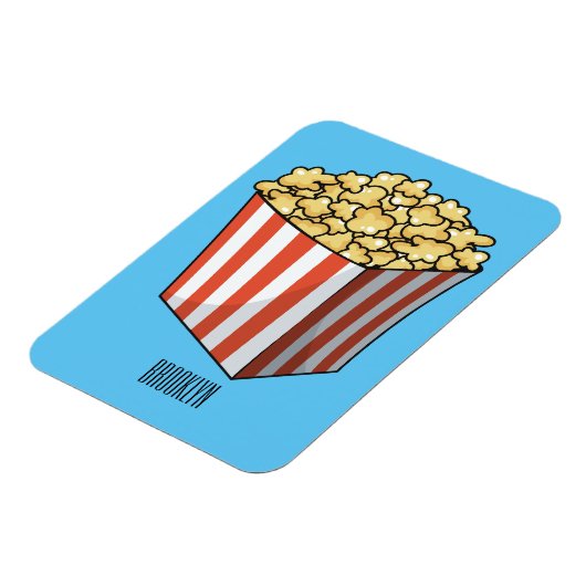 Popcorn-Cartoon-Abbildung Magnet (Linke Seite)