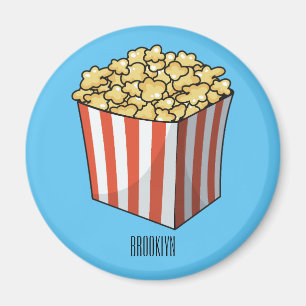 Popcorn-Cartoon-Abbildung Magnet