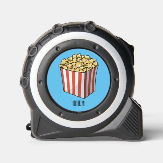 Popcorn-Cartoon-Abbildung Maßband (Vorderseite)