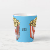 Popcorn-Cartoon-Abbildung Milchtasse (Vorderseite)