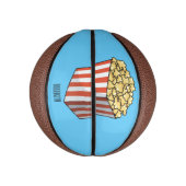 Popcorn-Cartoon-Abbildung Mini Basketball (Vertikal)