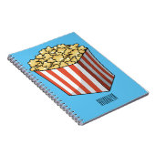 Popcorn-Cartoon-Abbildung Notizblock (Rechte Seite)