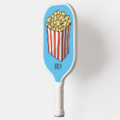 Popcorn-Cartoon-Abbildung Pickleball Schläger (Links)