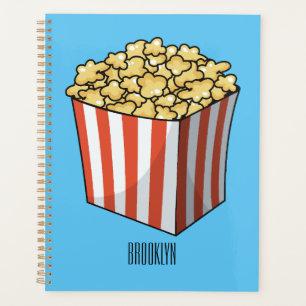 Popcorn-Cartoon-Abbildung Planer