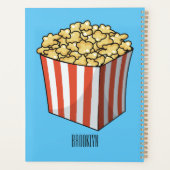 Popcorn-Cartoon-Abbildung Planer (Rückseite)