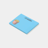 Popcorn-Cartoon-Abbildung Post-it Klebezettel (angewinkelt)