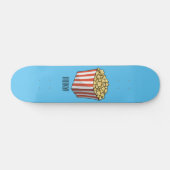 Popcorn-Cartoon-Abbildung Skateboard (Horizontal)