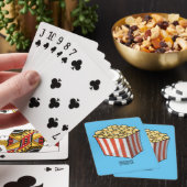 Popcorn-Cartoon-Abbildung Spielkarten (In Situ)